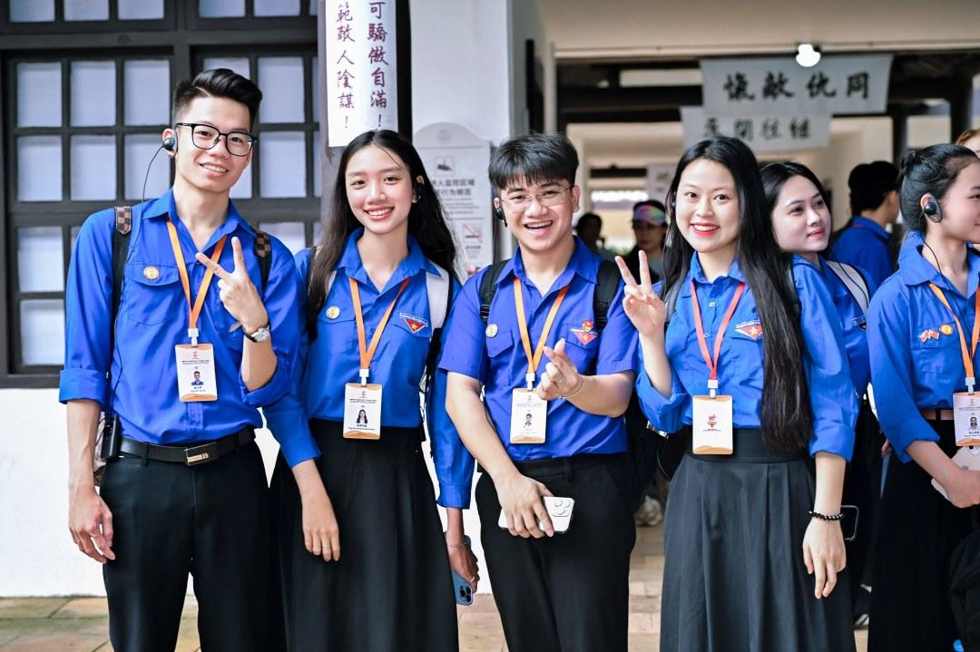 200名來自越南胡志明共青團中央的青少年代表齊聚廣州開啟“紅色研學之旅”。